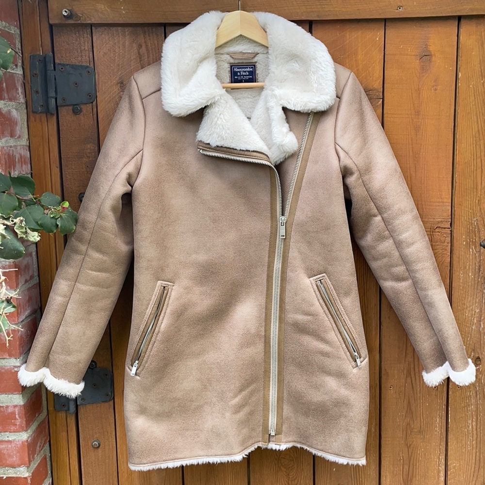 Abercrombie and Fitch Faux Shearling Jacket